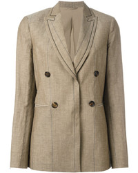 Женский светло-коричневый пиджак от Brunello Cucinelli