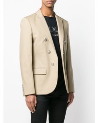 Мужской светло-коричневый пиджак от Balmain