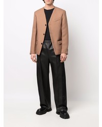 Мужской светло-коричневый пиджак от Nanushka