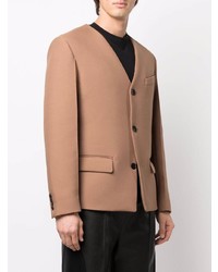 Мужской светло-коричневый пиджак от Nanushka