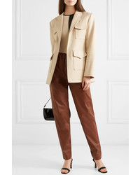 Женский светло-коричневый пиджак от Georgia Alice