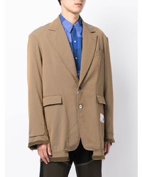 Мужской светло-коричневый пиджак от Maison Mihara Yasuhiro