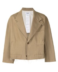 Мужской светло-коричневый пиджак от Doublet