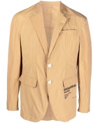 Мужской светло-коричневый пиджак от DSQUARED2