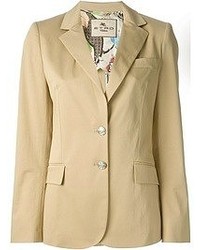 Женский светло-коричневый пиджак от Etro