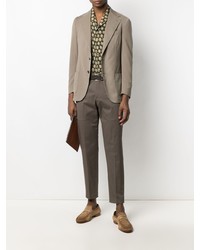 Мужской светло-коричневый пиджак от Dell'oglio