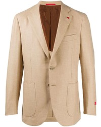 Мужской светло-коричневый пиджак от Isaia