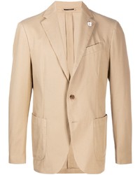 Мужской светло-коричневый пиджак от Lardini