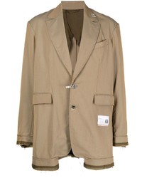 Мужской светло-коричневый пиджак от Maison Mihara Yasuhiro