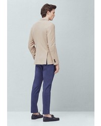 Мужской светло-коричневый пиджак от Mango Man