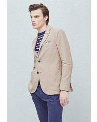 Мужской светло-коричневый пиджак от Mango Man