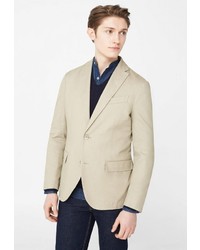 Мужской светло-коричневый пиджак от Mango Man