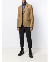 Мужской светло-коричневый пиджак от Prada