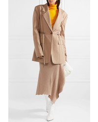 Женский светло-коричневый пиджак от Tibi