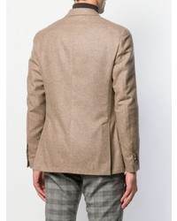 Мужской светло-коричневый пиджак от Dell'oglio