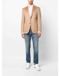 Мужской светло-коричневый пиджак от BOSS