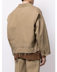 Мужской светло-коричневый пиджак от Doublet