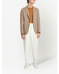 Мужской светло-коричневый пиджак от Zegna