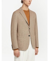 Мужской светло-коричневый пиджак от Zegna