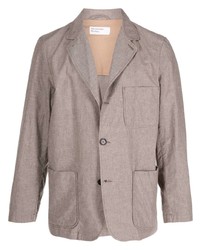 Мужской светло-коричневый пиджак от Universal Works