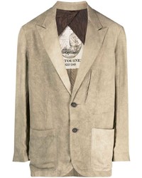 Мужской светло-коричневый пиджак от Ziggy Chen