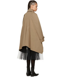 Женский светло-коричневый плащ от Junya Watanabe