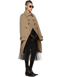 Женский светло-коричневый плащ от Junya Watanabe