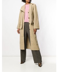 Женский светло-коричневый плащ от Rejina Pyo