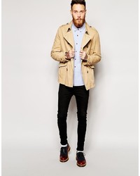 Мужской светло-коричневый плащ от Asos