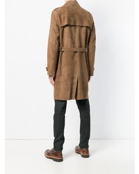 Мужской светло-коричневый плащ от Salvatore Santoro