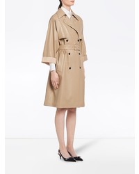 Женский светло-коричневый плащ от Prada