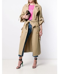 Женский светло-коричневый плащ от Balmain