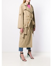 Женский светло-коричневый плащ от Balmain