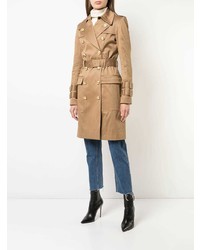 Женский светло-коричневый плащ от Balmain