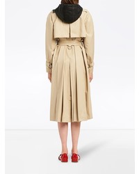 Женский светло-коричневый плащ от Miu Miu