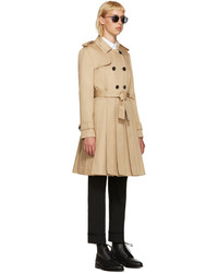Женский светло-коричневый плащ от Thom Browne