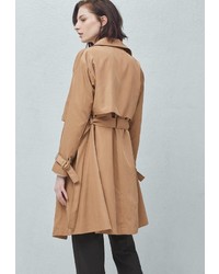 Женский светло-коричневый плащ от Mango