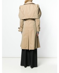 Женский светло-коричневый плащ от Alexander McQueen