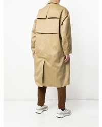 Мужской светло-коричневый плащ от Yoshiokubo