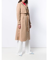 Женский светло-коричневый плащ от Elisabetta Franchi