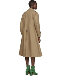 Женский светло-коричневый плащ от Maison Margiela