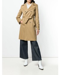 Женский светло-коричневый плащ от A.P.C.