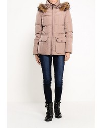 Женский светло-коричневый пуховик от Baon