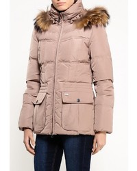 Женский светло-коричневый пуховик от Baon