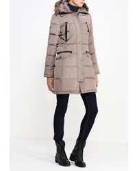 Женский светло-коричневый пуховик от Baon