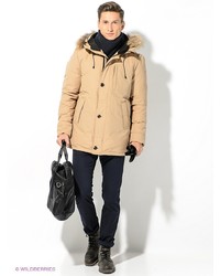 Мужской светло-коричневый пуховик от Broadway