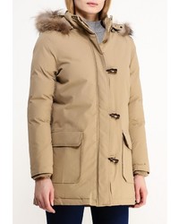 Женский светло-коричневый пуховик от Design