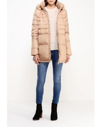 Женский светло-коричневый пуховик от Sela