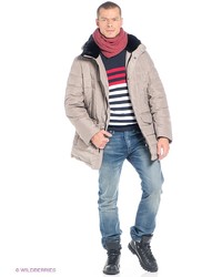 Мужской светло-коричневый пуховик от SNOWIMAGE