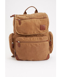 Светло-коричневый рюкзак из плотной ткани